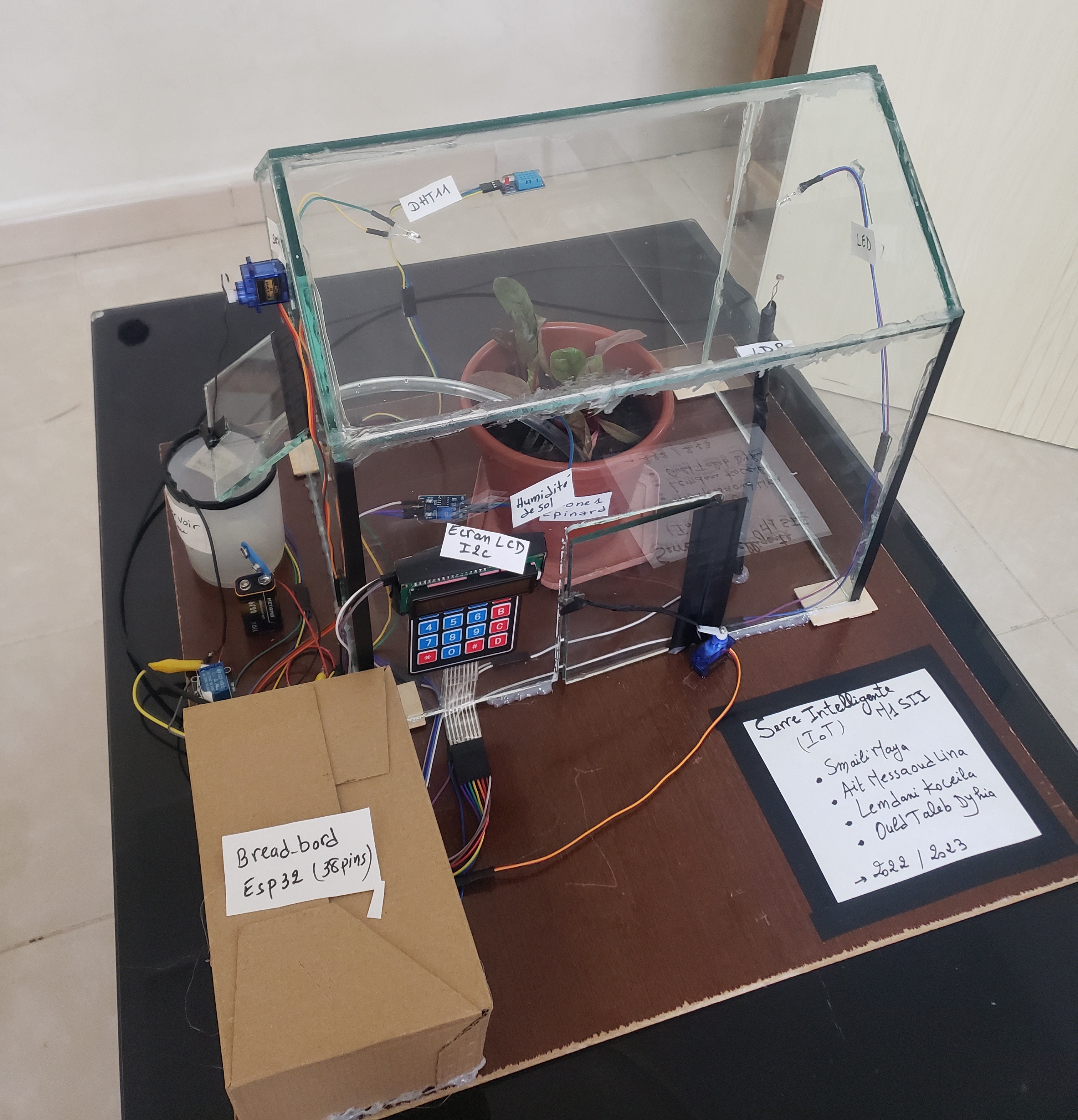 Serre Intelligente IoT - Vue d'ensemble du système